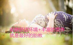 安静舒适环境+丰富的营养就是最好的胎教