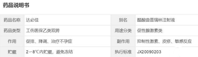 达必佳醋酸曲普瑞林注射液